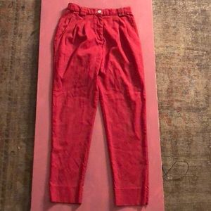 American apparel twill pant in red